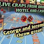 Live Casino Craps #9 pt1- George and Jeremiah throw great!- Live Craps from Bronco Billy’s Casino