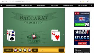 Baccarat Chi Wining Strategies with Money Management 11/27/18