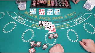 The MAGIC of Doubling Down | HOT BLACKJACK SHOE!