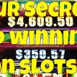 Four Secrets To Winning on Slot Machines