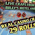 Craps Real Live Casino #4- Had a few bad rolls and a 29 roll – Made a few dollars!