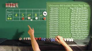 “Ultimate 66 Inside Press” Craps Strategies & Tutorials 2020