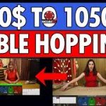 Baccarat ‘TABLE HOPPING’ 400$ to 1050$