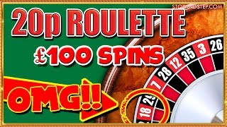 £100 SPINS!!! 20p Roulette