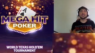 MEGA HIT POKER Texas Holdem Massive Tournament | Android / iOS Game Gameplay Youtube YT Video