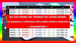 2020 Winning Baccarat! No Patterns! No Trends! No Guess-Work! | aibankroll.com