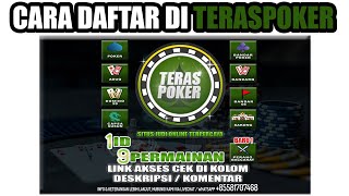 CARA DAFTAR ID / AKUN PERMAINAN KARTU ONLINE DI TERASPOKER