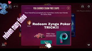 Zynga Poker Trick Redeem 2019