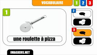 [HD] French vocabulary # Une roulette à pizza