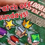 Scratch Off Sundays New York Lottery $1,000,000 million Dollar Hold’em poker