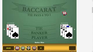 Fibonacci Baccarat Practice Play for 30 minutes. Win $+320.