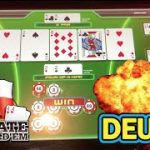 ✨Quads! Four-of-a-kind. 💵Poker Ultimate Texas Hold’em, UTH @ Resorts World Casino NYC