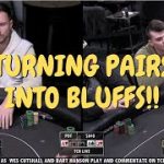 Turning Pairs into Bluffs (Poker Strategy)