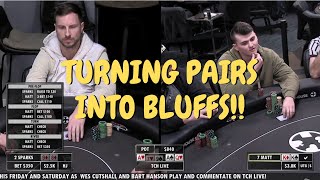 Turning Pairs into Bluffs (Poker Strategy)