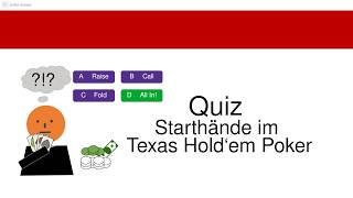 Poker Quiz: Starthände im Texas Hold’em Poker – Beispiele für das Spiel vor dem Flop