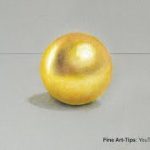 How to Draw a Gold Sphere With Color Pencils – Narrated