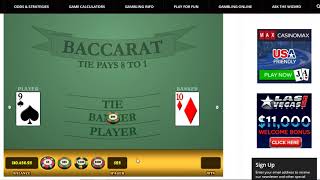 Baccarat Winning Strategies with M. M. ……………………7/22/19