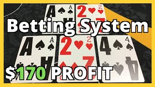 HOW TO WIN $170 With This Blackjack Betting Strategy