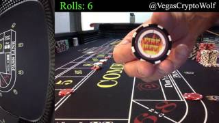 CryptoWolf $100 Buy In Craps Practice Roll