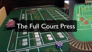 Craps strategy – The FULL COURT PRESS! Can you survive all 5 rolls?