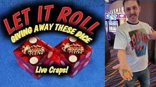 Live Craps From Home.   Giving A SUBSCRIBER A Pair Of Dice Tonight!