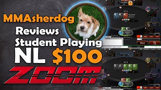 Poker Coaching with MMAsherdog: How To Beast $100NL (Zoom Poker Strategy)