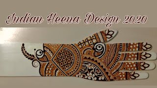 learn indian mehndi design on own hand ||| 2020 creative henna design