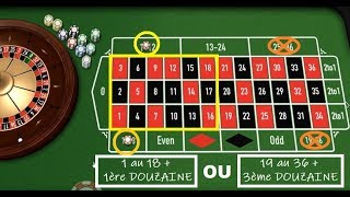 Stratégie pour GAGNER à la ROULETTE avec 18 Numéros + une Douzaine.