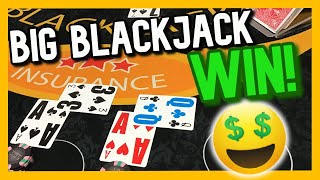 DRINKS ON ME! BIG BLACKJACK WIN! High Limit Blackjack