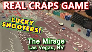 LUCKY LADY ROLLS 21 TIMES! – Live Craps Game #45 – The Mirage, Las Vegas, NV – Inside the Casino