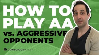 How To Play Pocket Aces Vs Aggressive Opponents | Cash game poker strategy | Hand of the day #246