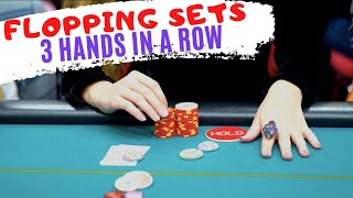 I can’t stop FLOPPING SETS in this cash game! // Texas Holdem Bankroll Challenge 2