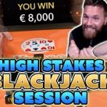 High Stakes Blackjack Session – Winning Big With Momentum Strategy