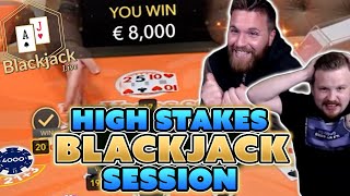 High Stakes Blackjack Session – Winning Big With Momentum Strategy