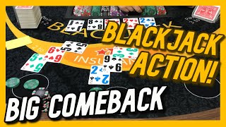 BIG COMEBACK! – INSANE AMOUNT OF BLACKJACK ACTION!