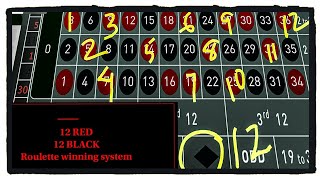 STEVE PACKER 12 RED/12 BLACK Roulette System