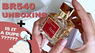 BACCARAT ROUGE 540 UNBOXING + DUPE REVIEW | MAISON FRANCIS KURKDJIAN vs ARIANA CLOUD | MFK BR540