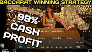CheetosBaccarat Winning Strategy 99% Cash Profit Live Casino!!!