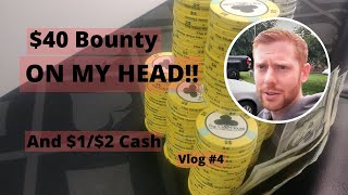 $40 Bounty on MY HEAD!! – Poker Tournament Vlog – Poker Vlog 2019 Ep 4 – Poker Vlog 1/2