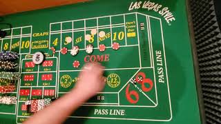 Craps strategy 4 rolls and down + come bet progression