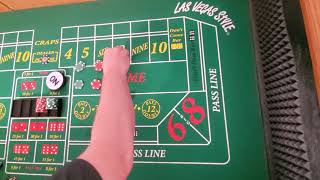 Craps strategy. Iron Cross with regression