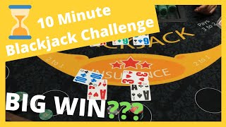 10 Minute Blackjack Challenge – How much can we win?