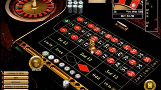 Roulette strategy by betting 50 cents on 1 number straight up.