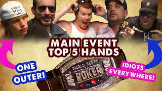 2008 WSOP Main Event – Top 5 Hands | World Series of Poker
