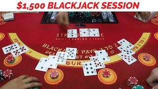 NEW DEALER – Live Blackjack Session $1,500 Buy In #1