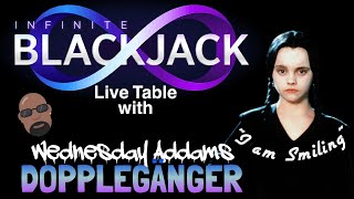 Infinite Blackjack Big Win with Lookalike 👀 Live Dealer