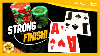 NICE BLACKJACK WIN with STRONG FINISH!