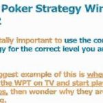 Texas Poker Strategy – 3 Tips To A Winning Strategy