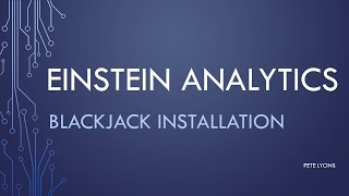 Blackjack Installation Guide