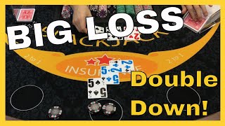 BIG BLACKJACK LOSS Within MINUTES! – Poor Bankroll Management